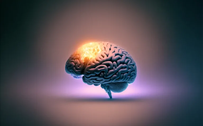 Abstract digital illustration of artificial intelligence and neural networks
