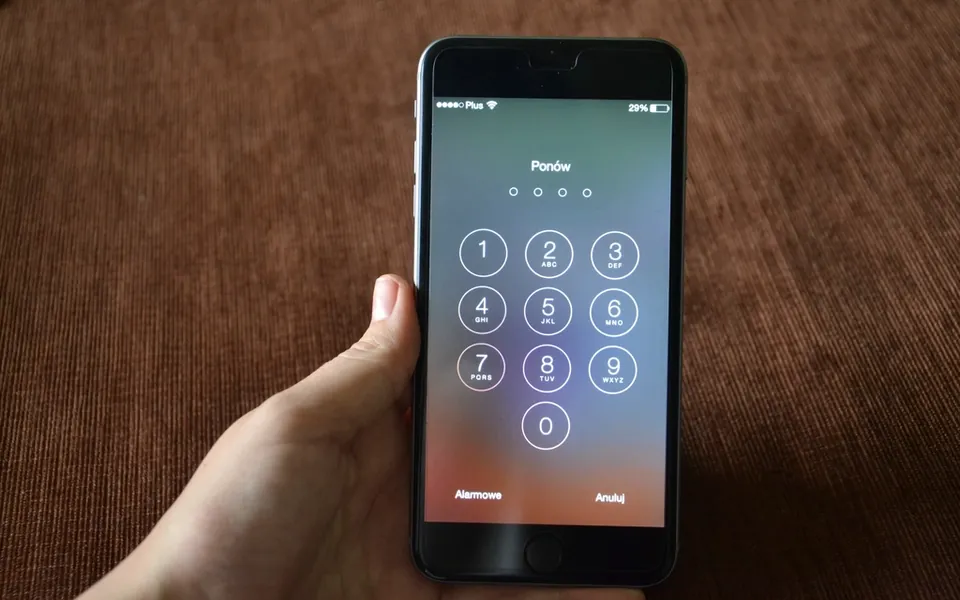 Smartphone showing a security verification code for two-factor authentication